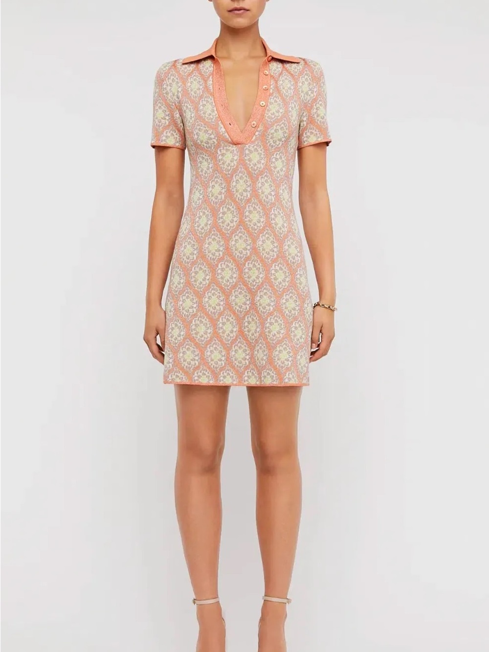 New Scanlan Theodore knit brocade mini dress